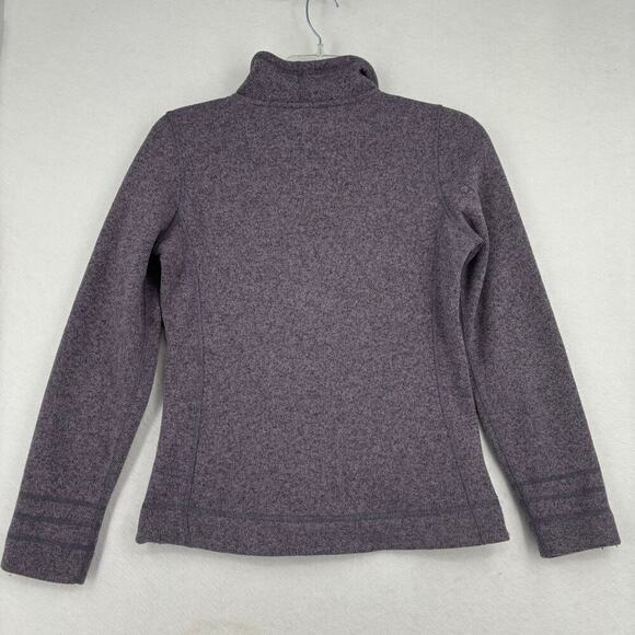 The North Face Crescent Sunset Sweater Knit Jacket Full Zip Purple Women's S - Picture 9 of 13